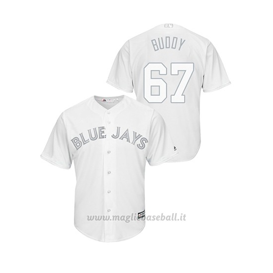 Maglia Baseball Uomo T Oronto Blue Jays Buddy Boshers 2019 Players Weekend Replica Bianco